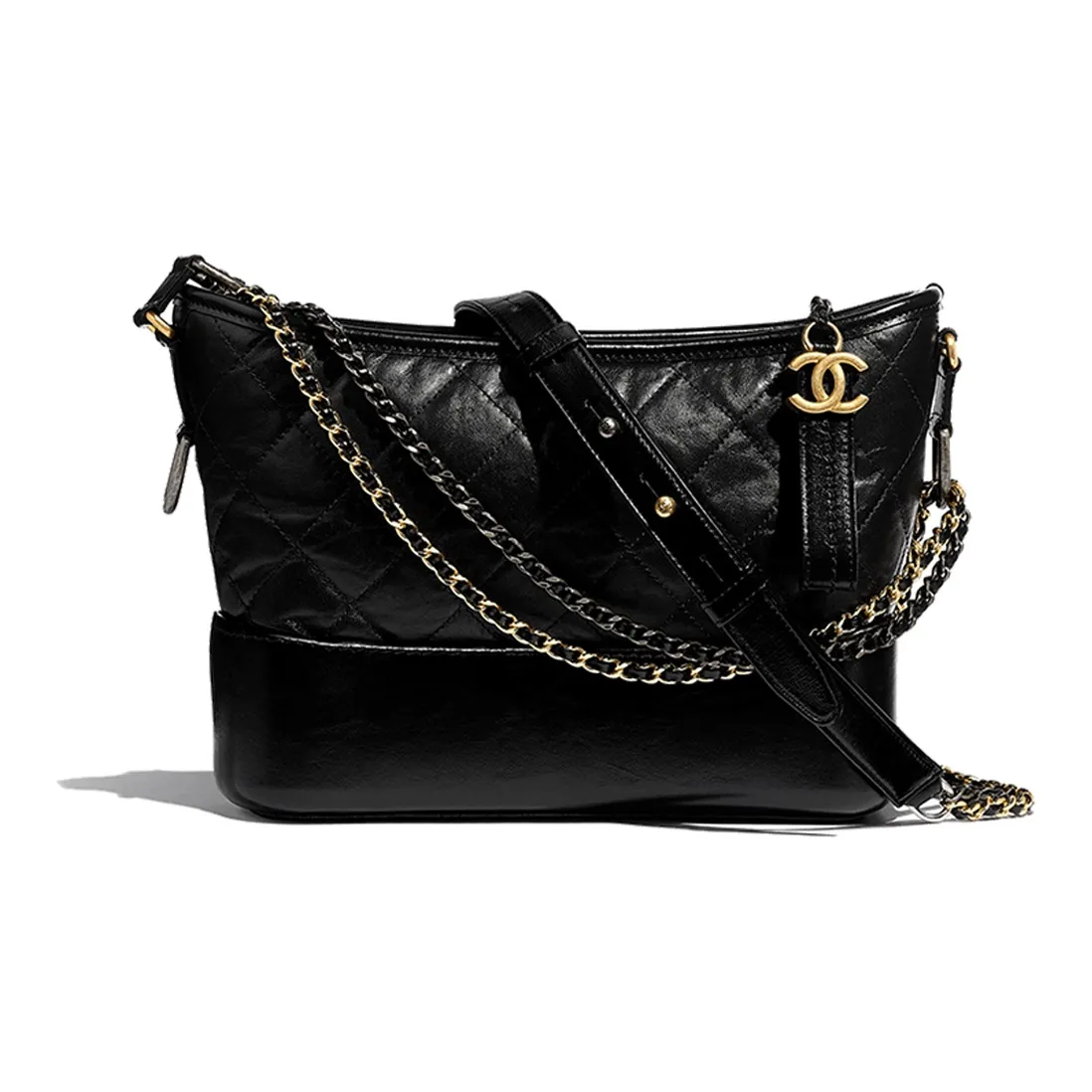 CHANEL Gabrielle Calfskin Black