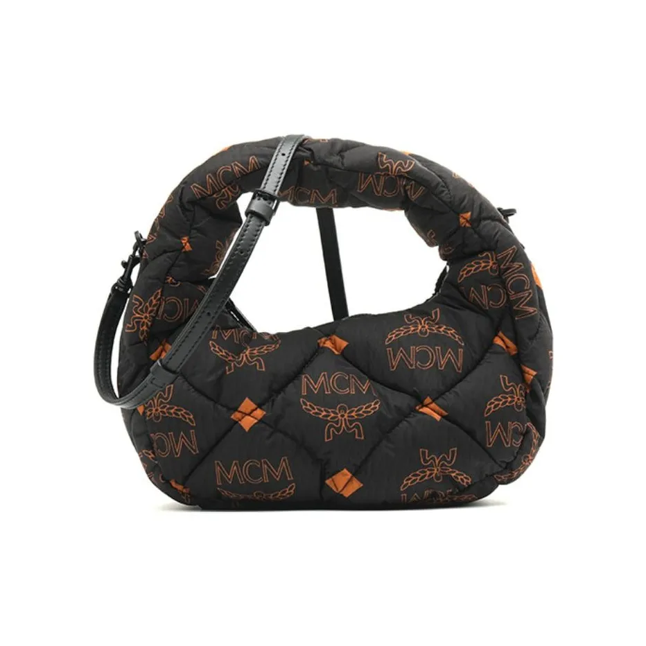 MCM Nylon Hobo Black