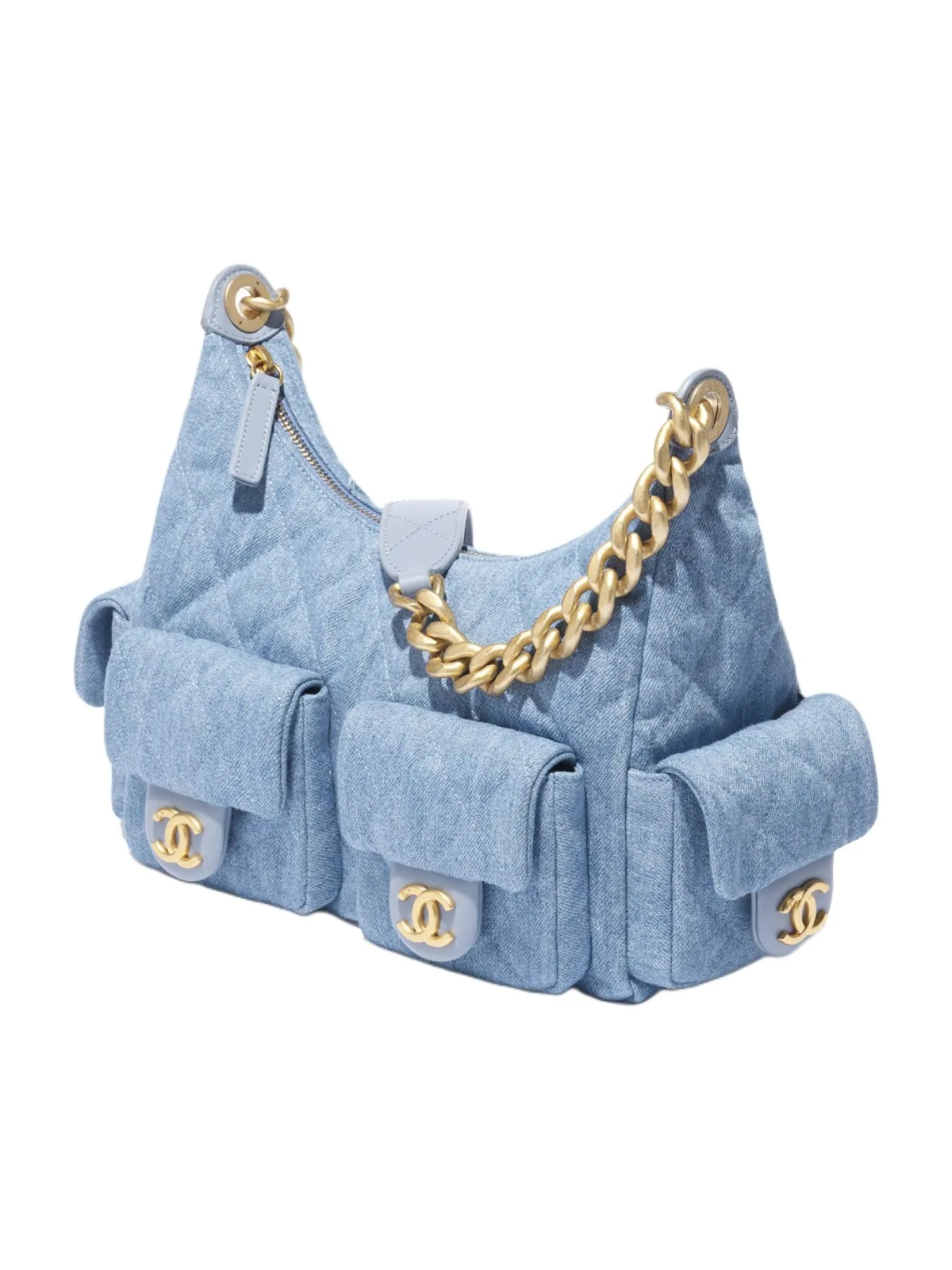 CHANEL Denim Light Blue