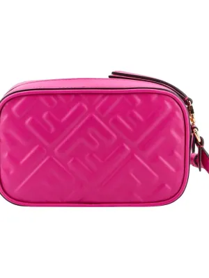 FENDI Calfskin Camera Bag Pink