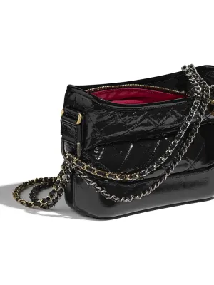 CHANEL Gabrielle Calfskin Black