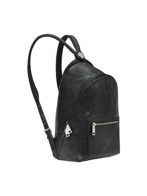 FENDI Calfskin Backpack Men's Black