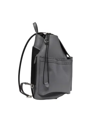 FENDI Calfskin Backpack Gray