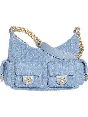 CHANEL Denim Light Blue