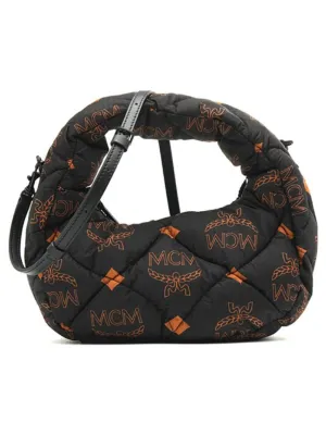 MCM Nylon Hobo Black