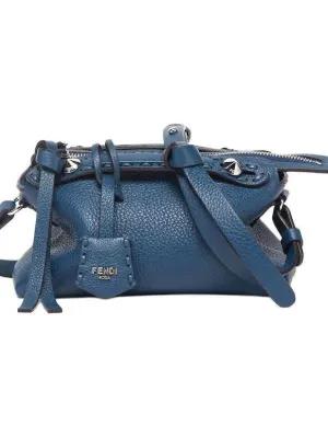 FENDI Calfskin Handbag Blue