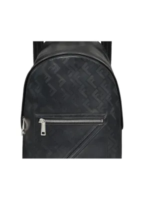 FENDI Calfskin Backpack Men's Black