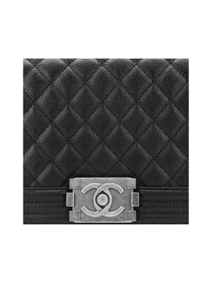 CHANEL LEBOY Calfskin Black