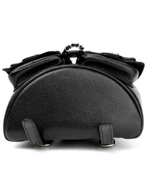 CHANEL Grained Embossed Cow Leather Black