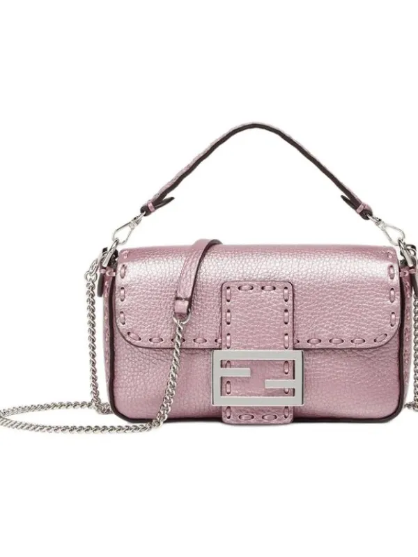 Product FENDI Calfskin Shoulder Bag Pink Image