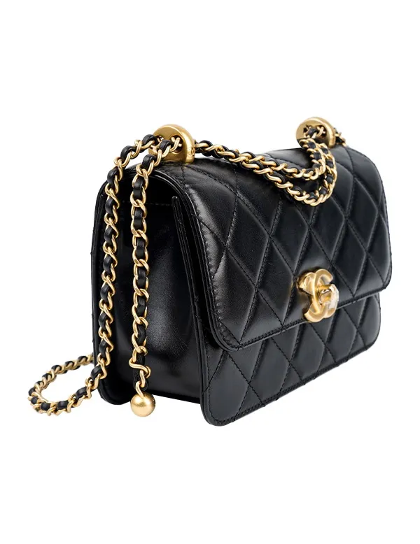 Product CHANEL 19Bag Calfskin With Gold Metal Black Image