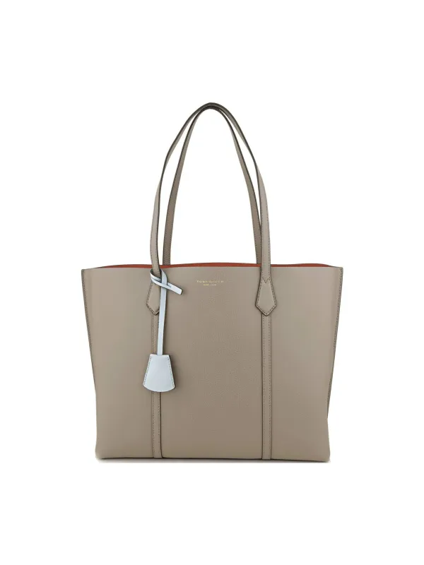 Product TORY BURCH Perry Leather Tote Bag Gray Image