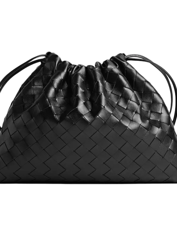 Product Bottega Veneta Cow Leather Clutch Women's Black Image