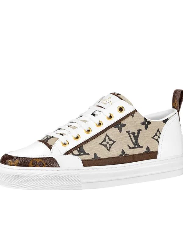 Product LOUIS VUITTON Stellar Stylish Skateboarding Shoes Women's White Brown Image
