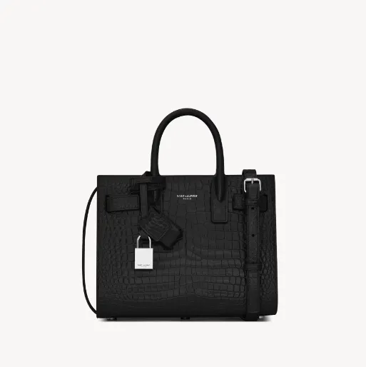 Product Saint Laurent Paris sac de jour in crocodile-embossed leather - nano Image