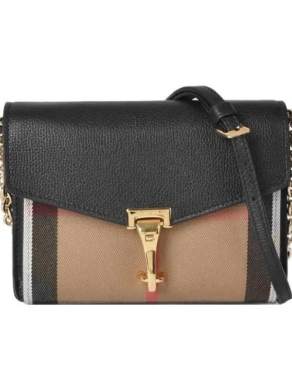 Product Burberry Cow Leather Shoulder Bag Black & Umber Image