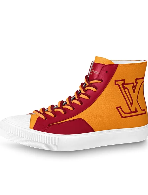 Product LOUIS VUITTON Tattoo Ankle Sneakers 'Orange Red' Image