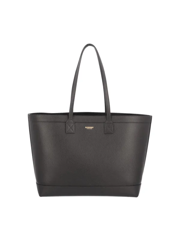 Product Burberry Leather Tote Bag Black Image