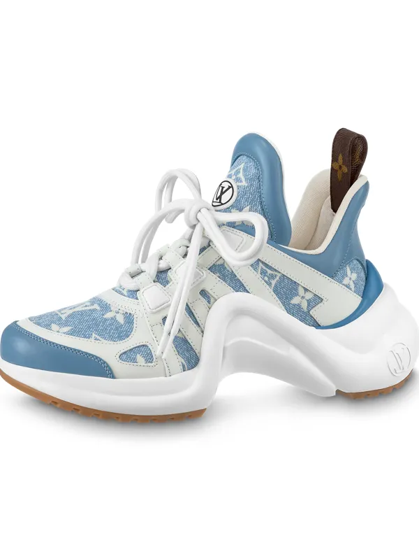 Product LOUIS VUITTON Archlight 1.0 Low Top Casual Shoes Women's Blue White Image
