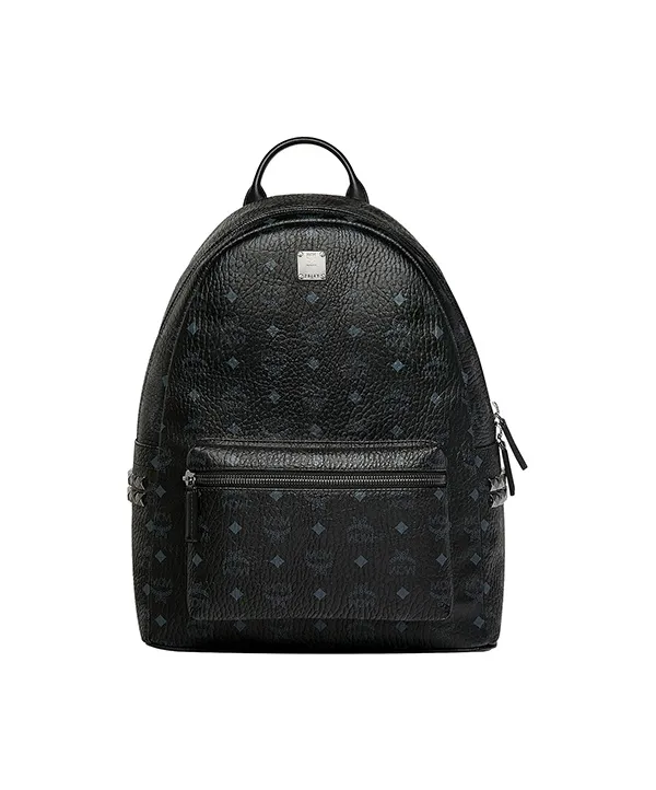Product MCM Stark Backpack Visetos Side Studs Medium Black Image