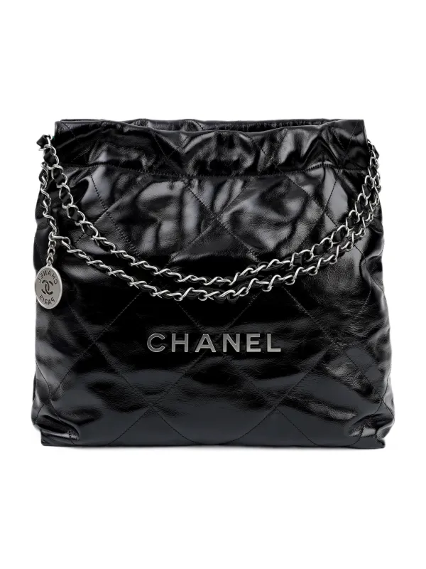 Product CHANEL 22Bag Smooth Finish Calfskin Black Image