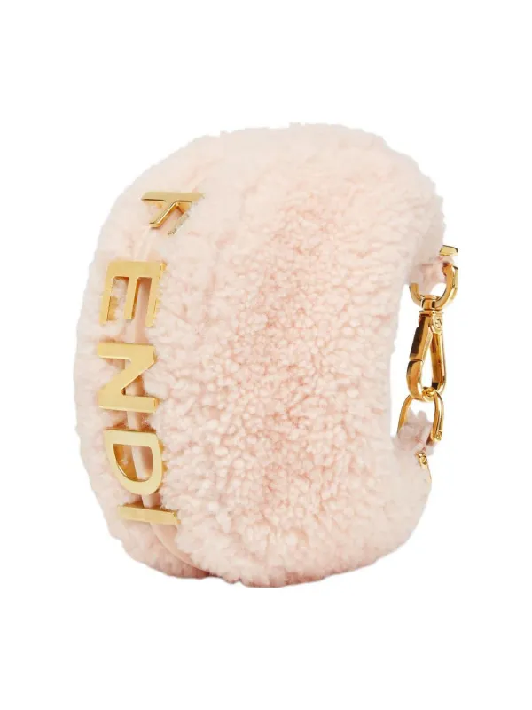 Product FENDI Fendigraphy Sheepskin With Calfskin Wrist Bag Light Pink Red Image