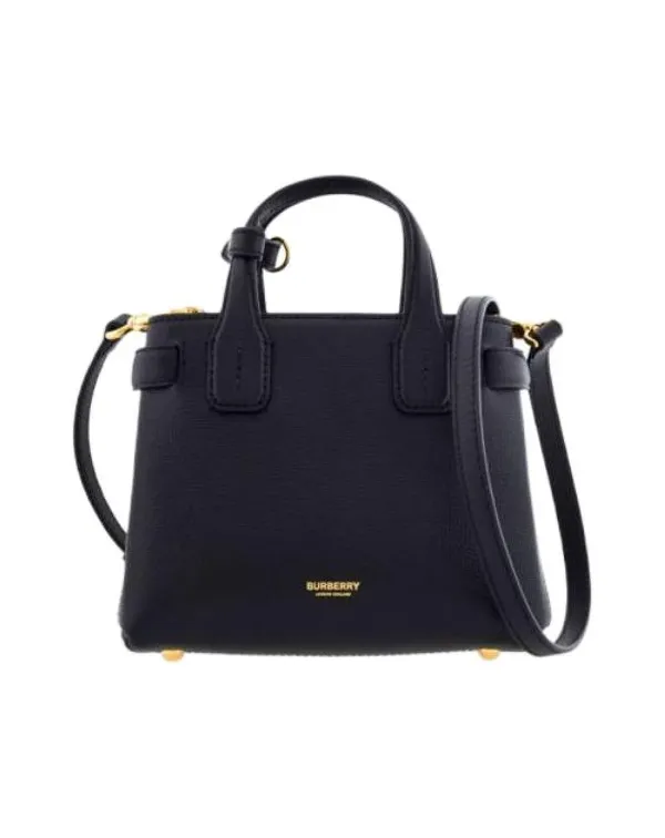 Product Burberry House Leather Shoulder Bag Black Image