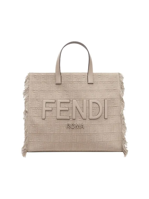 Product FENDI Fabric Tote Bag Beige Image