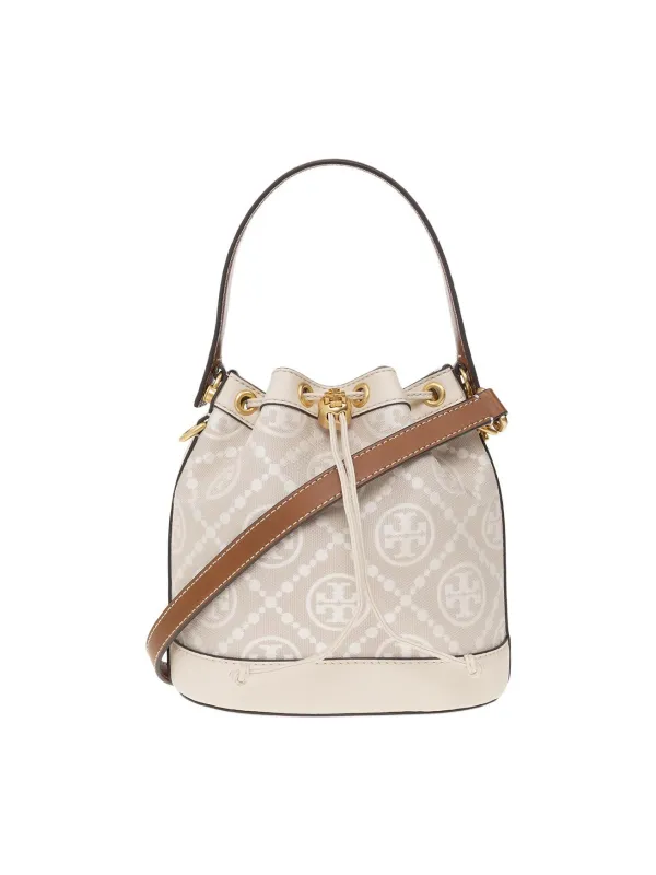 Product TORY BURCH Monogram Embossed Almond White Image