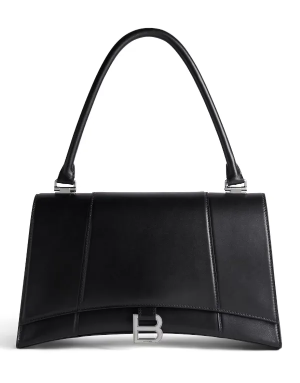 Product BALENCIAGA Women's Hourglass Hinge Medium Handbag in Black Image