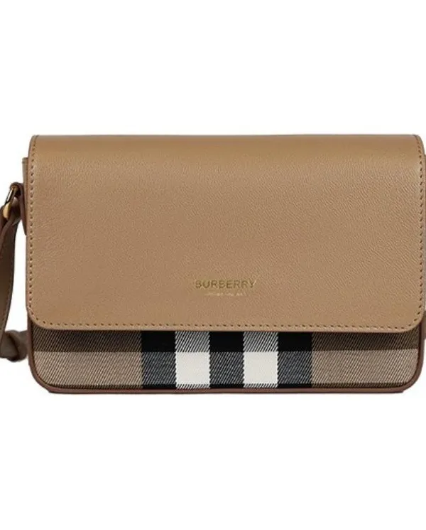 Product Burberry Calfskin Shoulder Bag Crossbody Beige Image