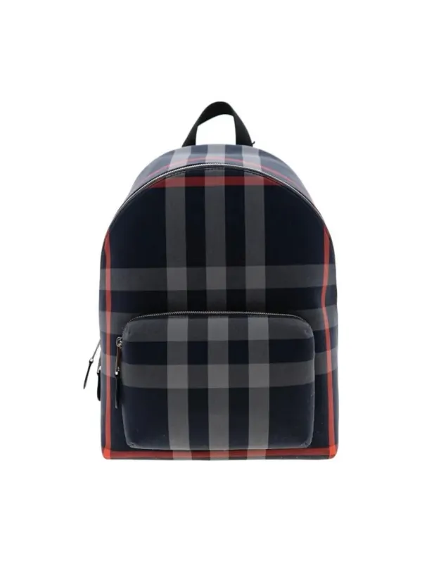 Product Burberry Cotton Backpack Dark Blue & Red Image