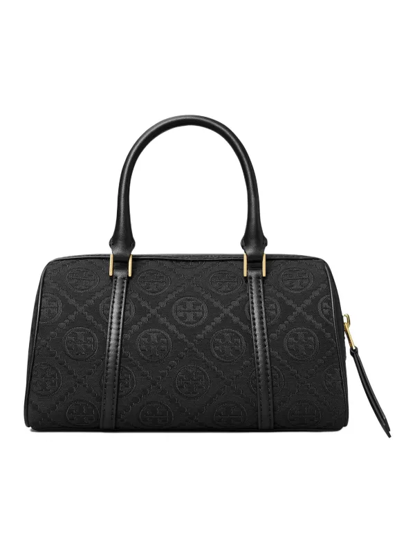 Product TORY BURCH Monogram Fabric With Cow Leather Black Image