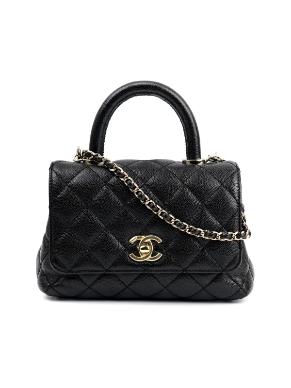 Product CHANEL COCO Handle Grained Black Image