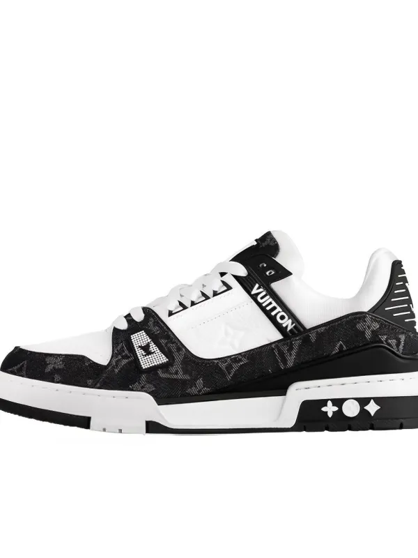 Product LOUIS VUITTON Trainer Sneaker 'Black Mesh Monogram With White ' Image