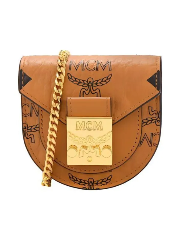 Product MCM Patricia Visetos Polyester With Leather Brown Image