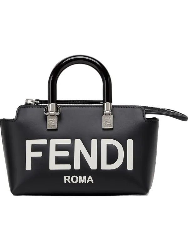 Product FENDI Calfskin Boston Bag Black Image