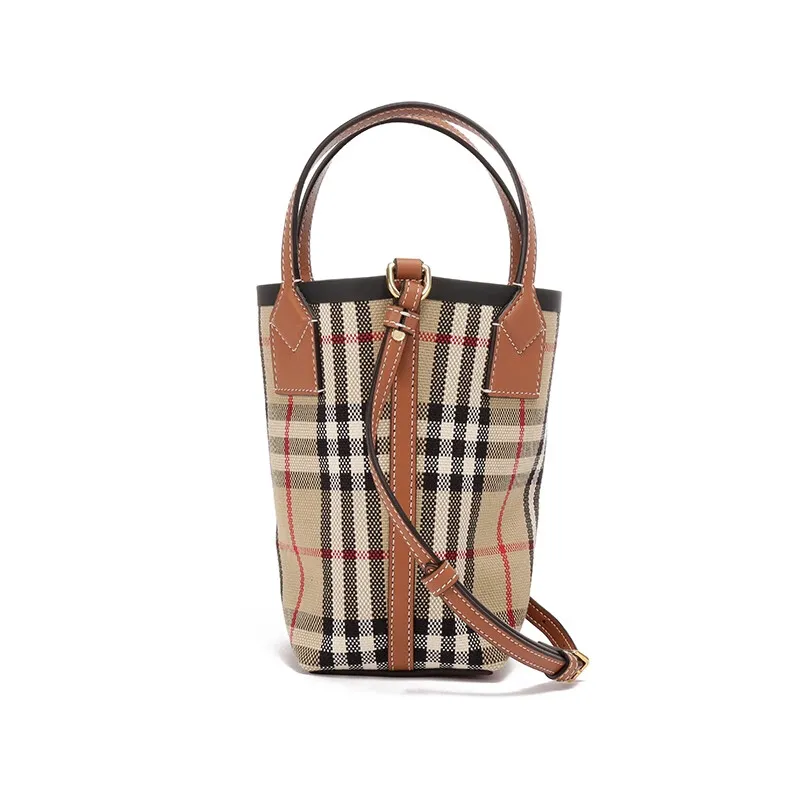 Burberry Society check bucket bag