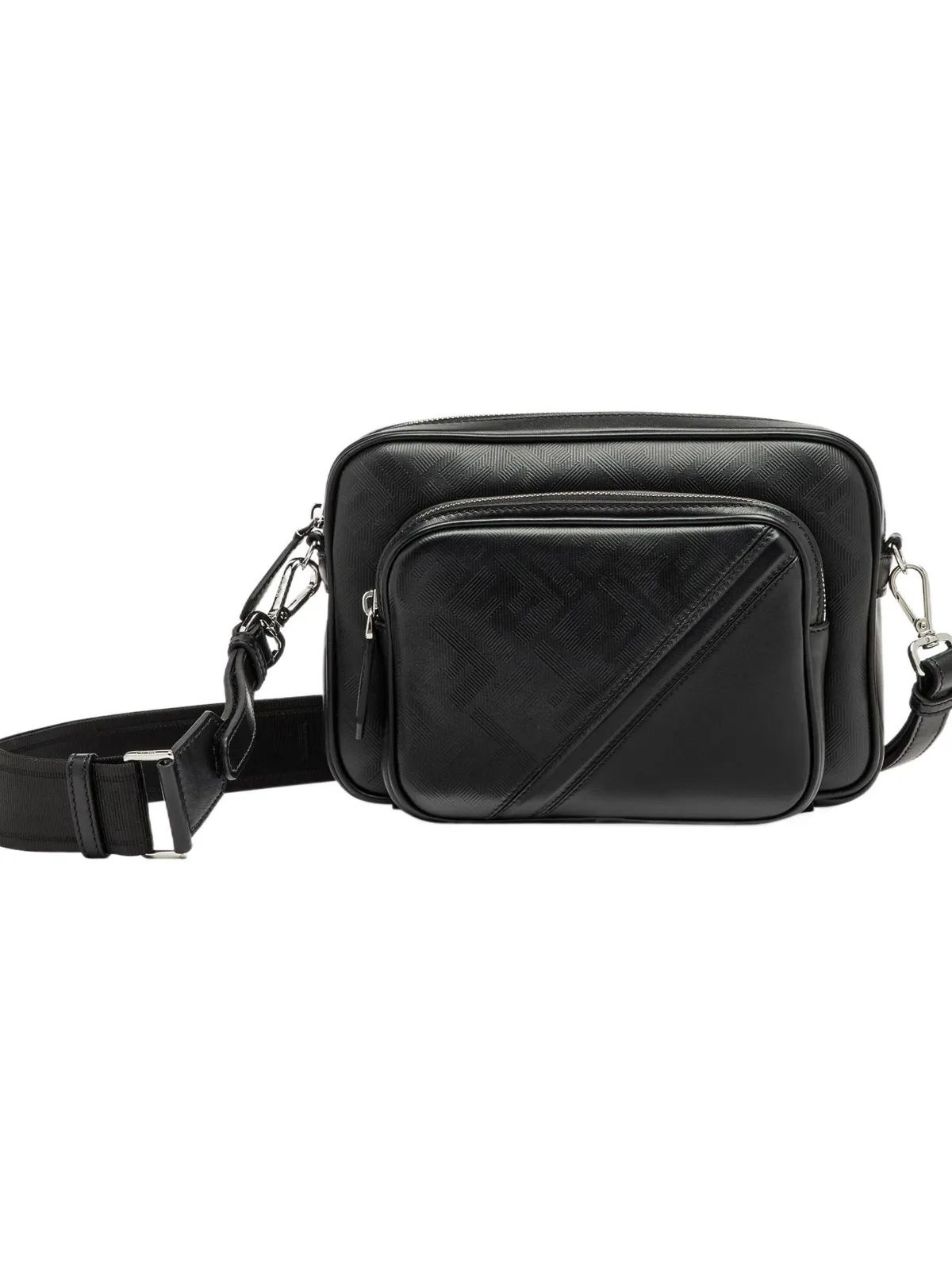 FENDI Calfskin Camera Bag Black
