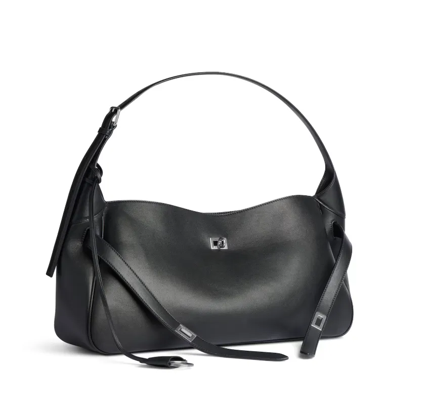 BALENCIAGA Bel Air Medium Shoulder Bag in Black