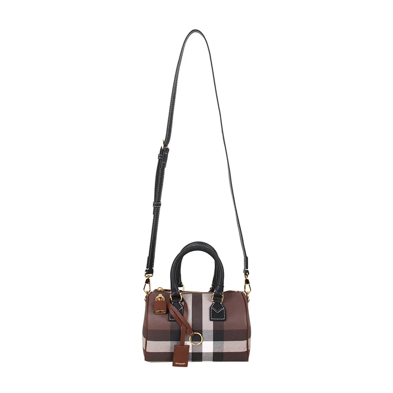 Burberry Mini Checkered Barrel Bag