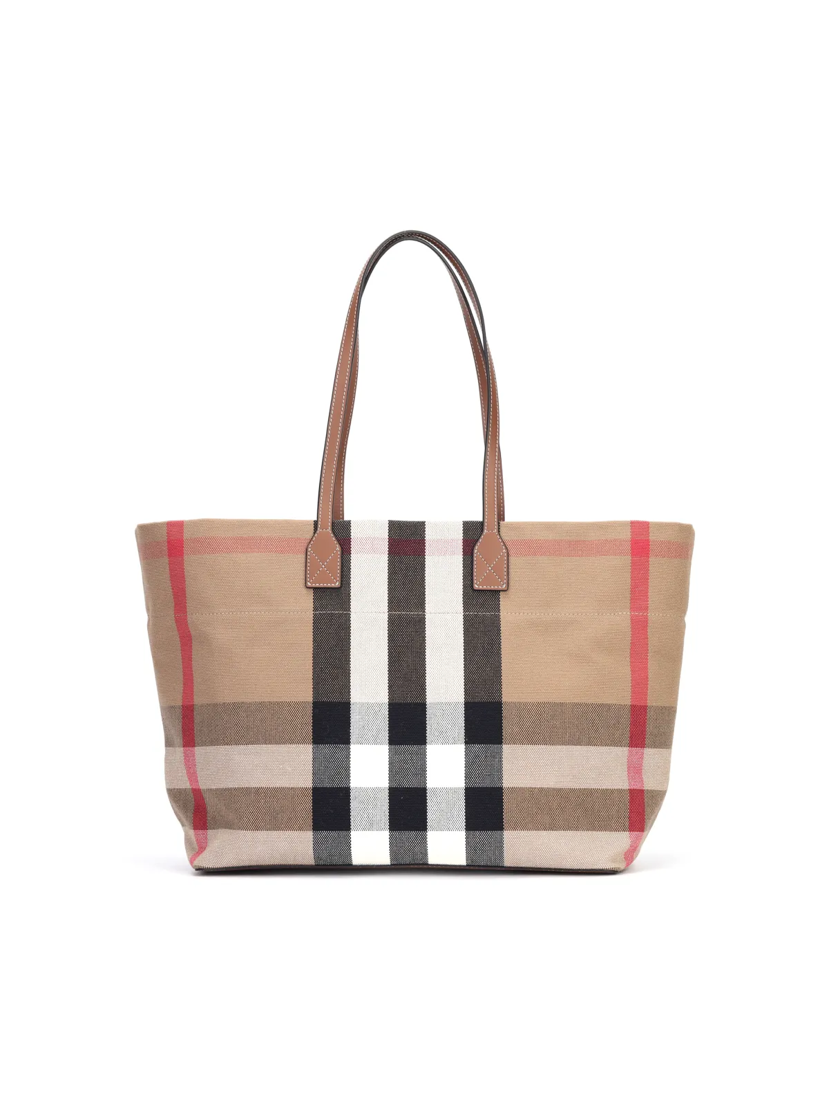 Burberry Cotton Tote Bag Birch Brown