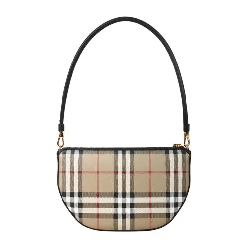 BURBERRY  Vintage Check Pattern Baguette Bag
