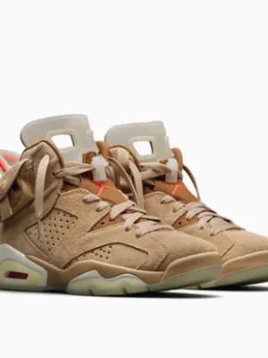 Air Jordan 6 Retro x Travis Scott 'British Khaki'