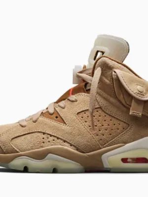 Air Jordan 6 Retro x Travis Scott 'British Khaki'