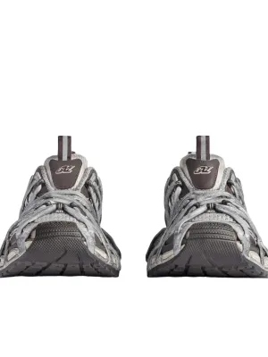 Balenciaga 3XL Extreme Lace Sneakers 'Brown Grey Beige Mesh And Polyurethane'