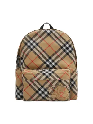 Burberry Polyester Backpack Sandy Beige