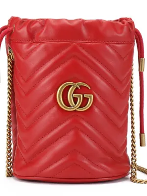 GUCCI GG Marmont mini bucker bag