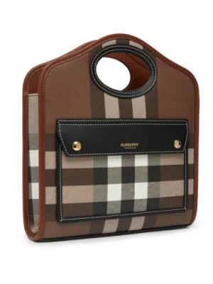 Burberry Title Vintage Check Canvas Tote