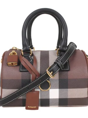 Burberry Mini Checkered Barrel Bag